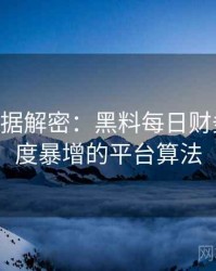 1494. 数据解密：黑料每日财务造假热度暴增的平台算法