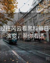 1498. 从过往风云看黑料每日社会热点演变，带你看透