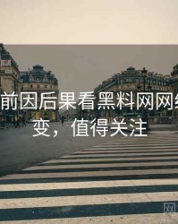 0225. 从前因后果看黑料网网络舆情演变，值得关注