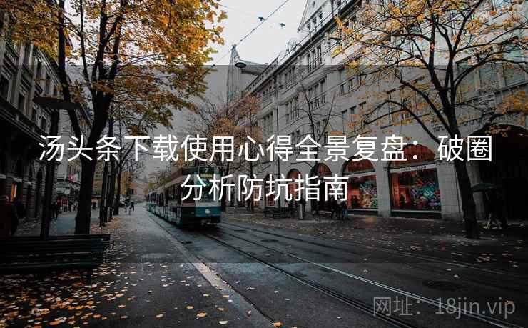 汤头条下载使用心得全景复盘：破圈分析防坑指南